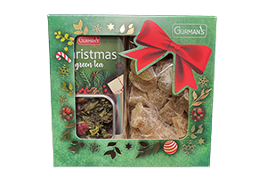 Kalėdinis rinkinys žalioji arbata ir imbieras GURMAN'S 260g
