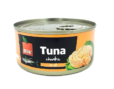 Tuno gabalėliai aliejuje BLIK, 185 g