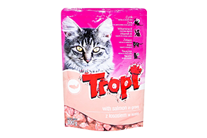 Kačių ėdalas su lašiša TROPI, 100g