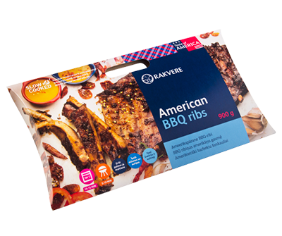 BBQ Amerikietiški šonkauliai, a. r., 900 g