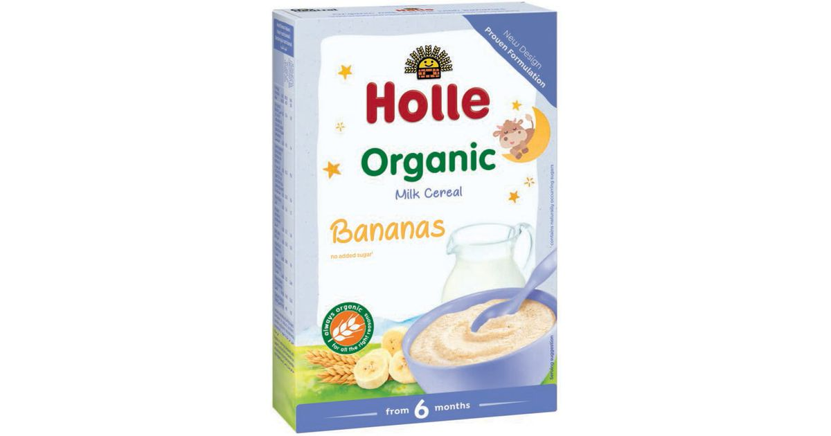 Pieniška košė su bananais kūdikiams nuo 6 mėn., ekologiška