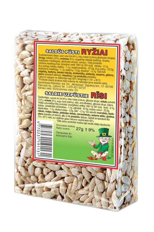 Sweet popped rice, 27 g