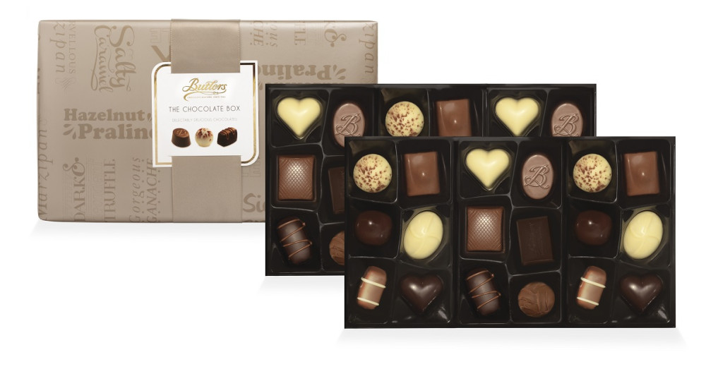 Šokoladinių saldainių rinkinys THE CHOCOLATE BOX