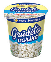 GRŪDĖTA varškė, 7 % rieb., 350 g