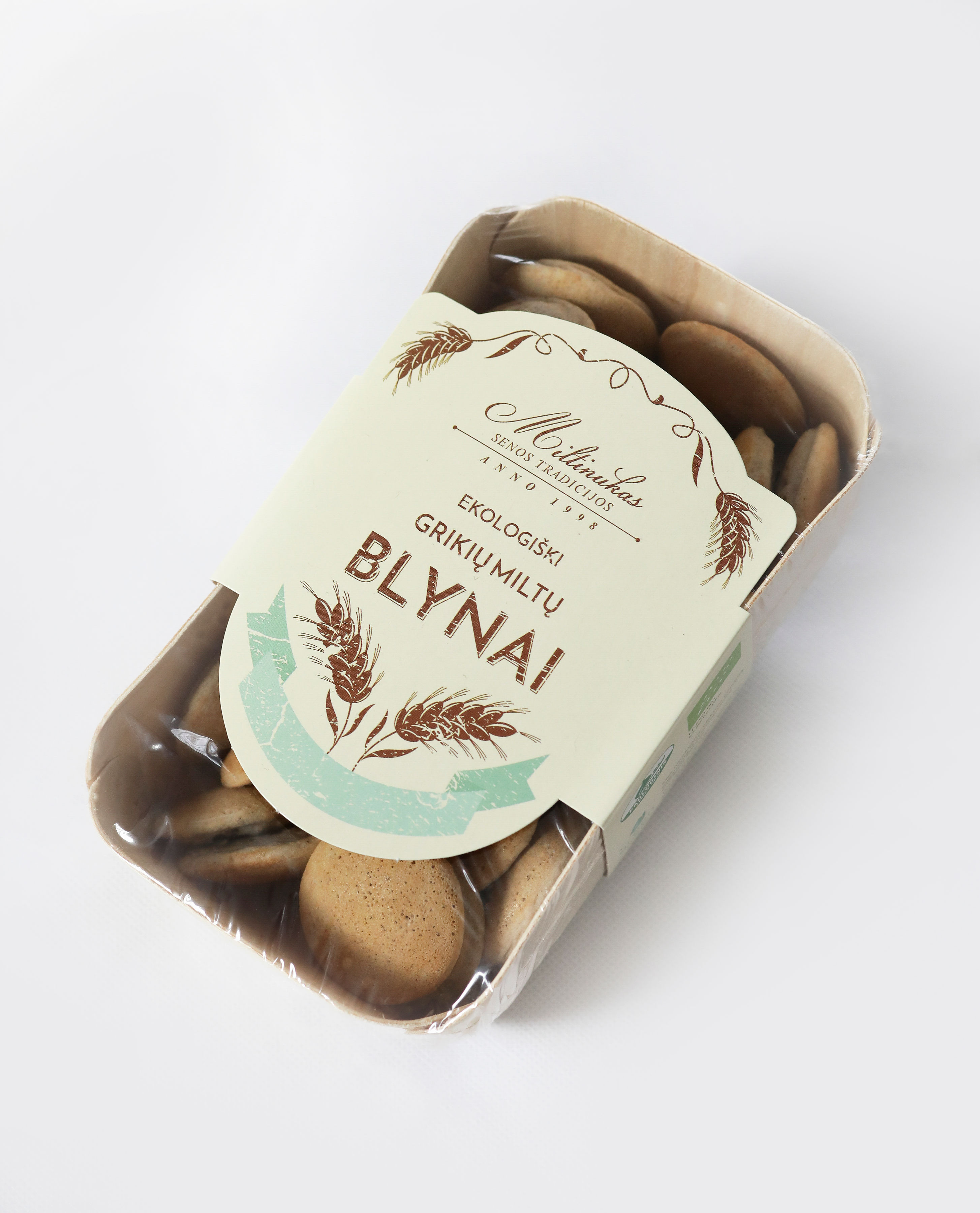 Mini buckwheat flour pancakes MILTINUKAS, organic, 200g LT-EKO-001