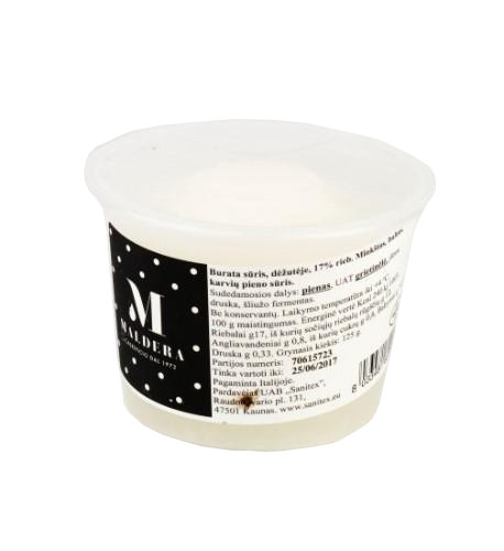 Fresh cheese Burrata MALDERA, box, 125 g
