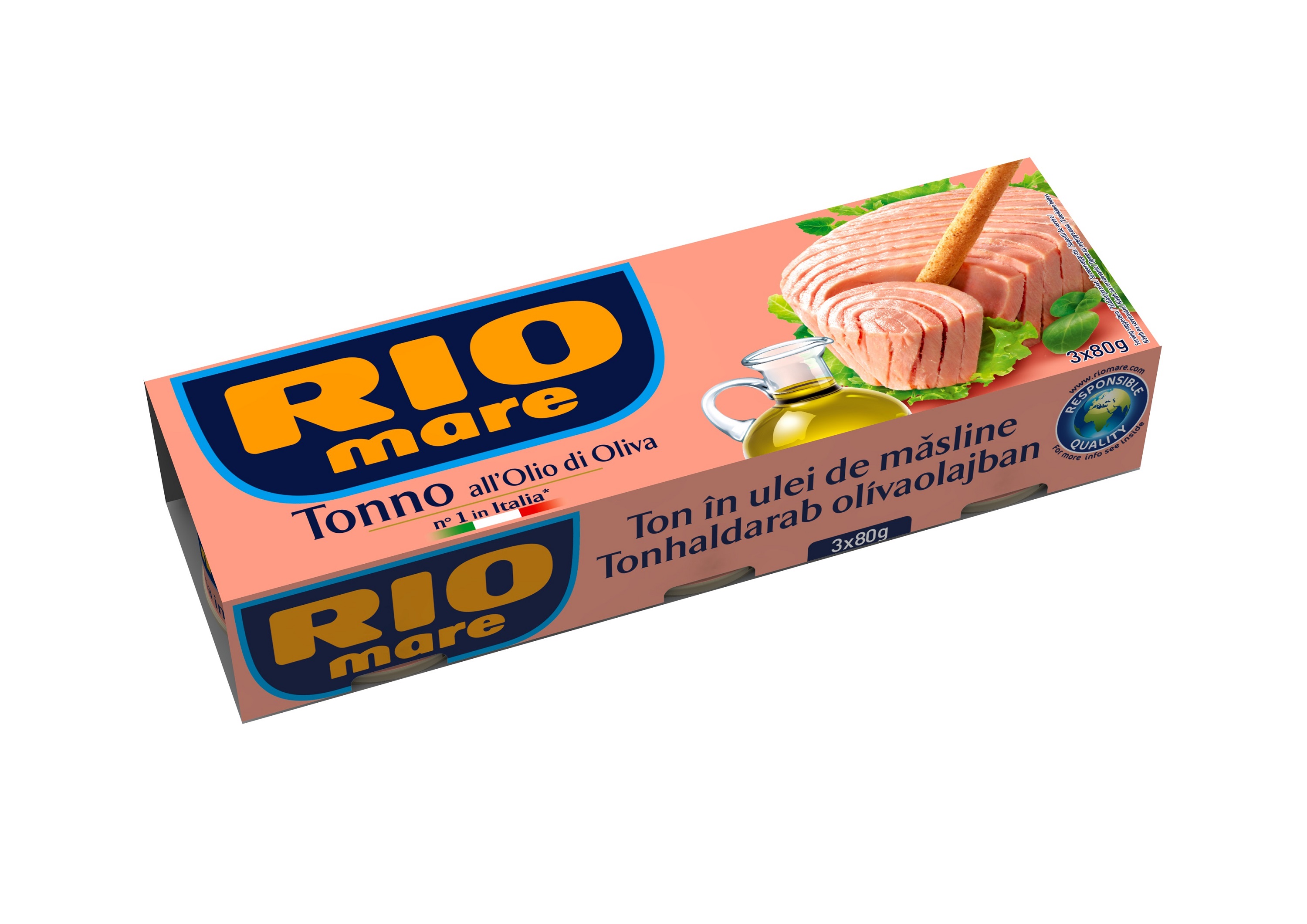 Tuna slice RIO MARE, in olive oil, 3 x 80 g