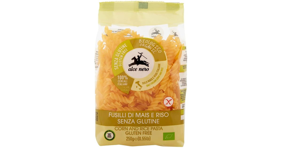 Makaronai FUSILLI be glitimo, ekologiški