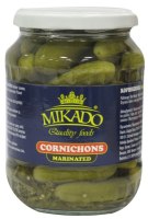 Pickled cornichons MIKADO, 680 g / 370 g