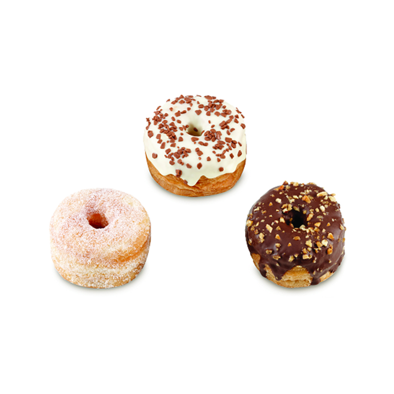 Mini spurgų CRODOTS Asorti, 40 g x 54 vnt. (pakuotėje 3 rūšys)