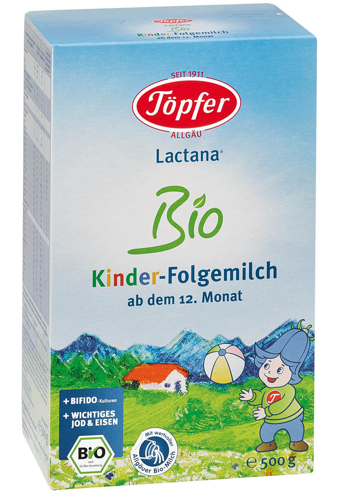 Pieno mišinys Lactana Bio 4, nuo 12 mėn., ekologiškas