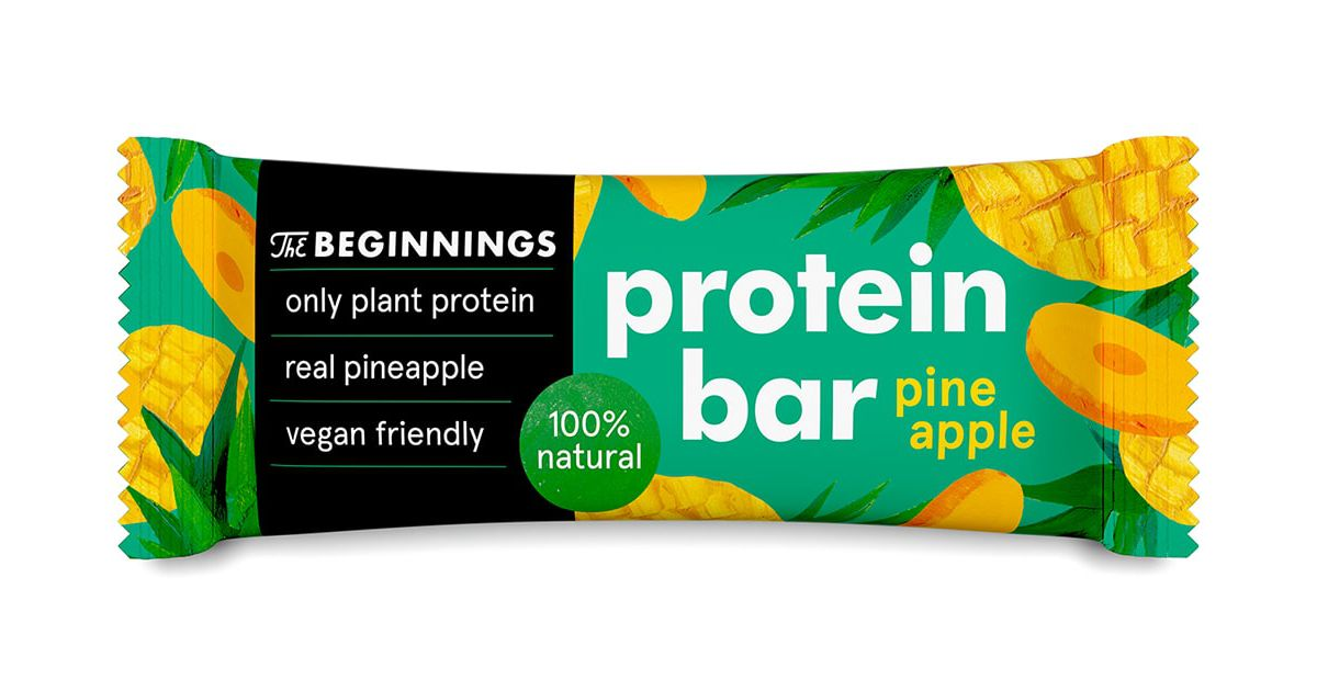 Protein bar with pineapples