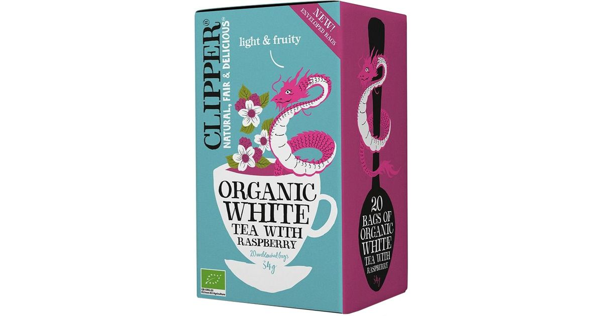 Organic white raspberry-flavored tea