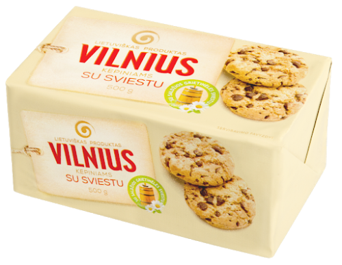 Margarinas VILNIUS, kepiniams su sviestu, 500 g
