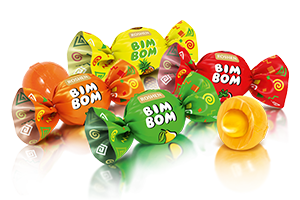 Caramel with fruit berry filling BIM BOM