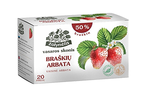 Vaisinė arbata su braškėmis ŽOLYNĖLIS 20x2g