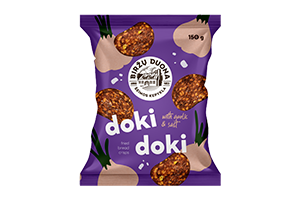 Keptos duonos traškučiai su česnaku ir druska DOKI DOKI 150 g