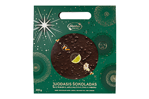 Juodasis šokoladas su citrinomis, apelsinų žievelėmis ir imbieru 300g