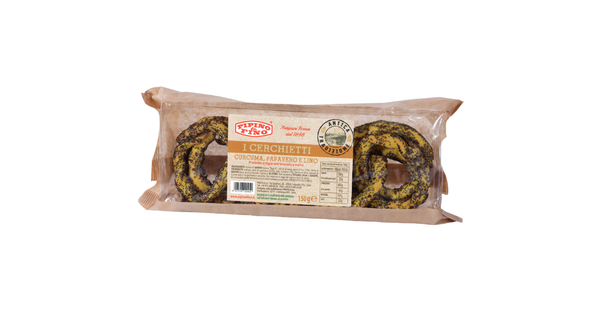 Riestainiai su ciberžole, aguonomis ir linų sėmenimis