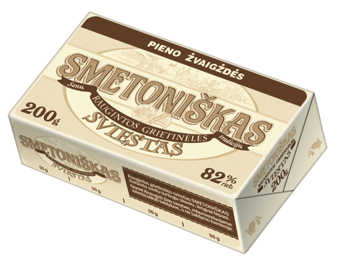 Butter SMETONIŠKAS, 82%, 200 g