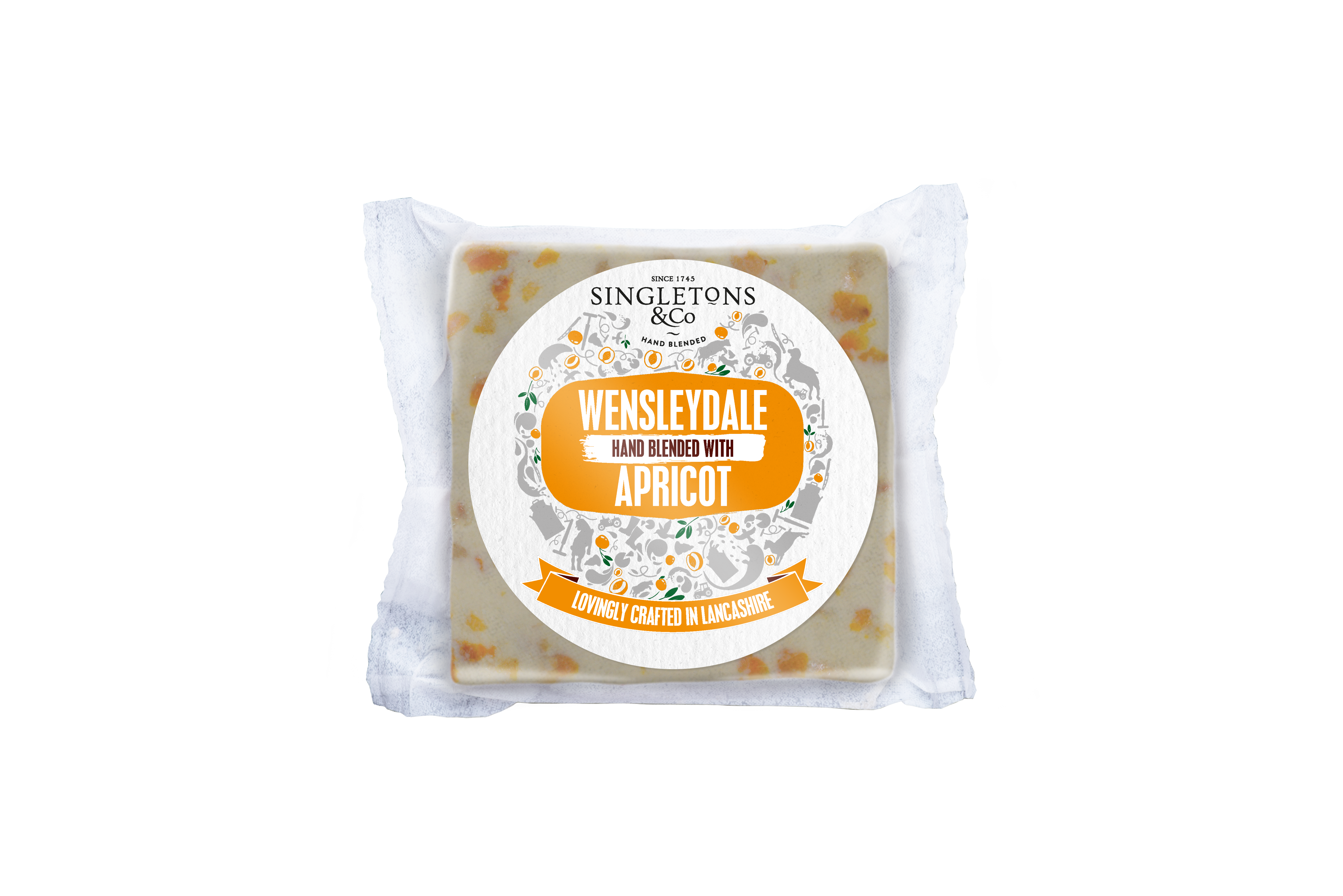 Cheese WENSLEYDALE Apricot, 200g