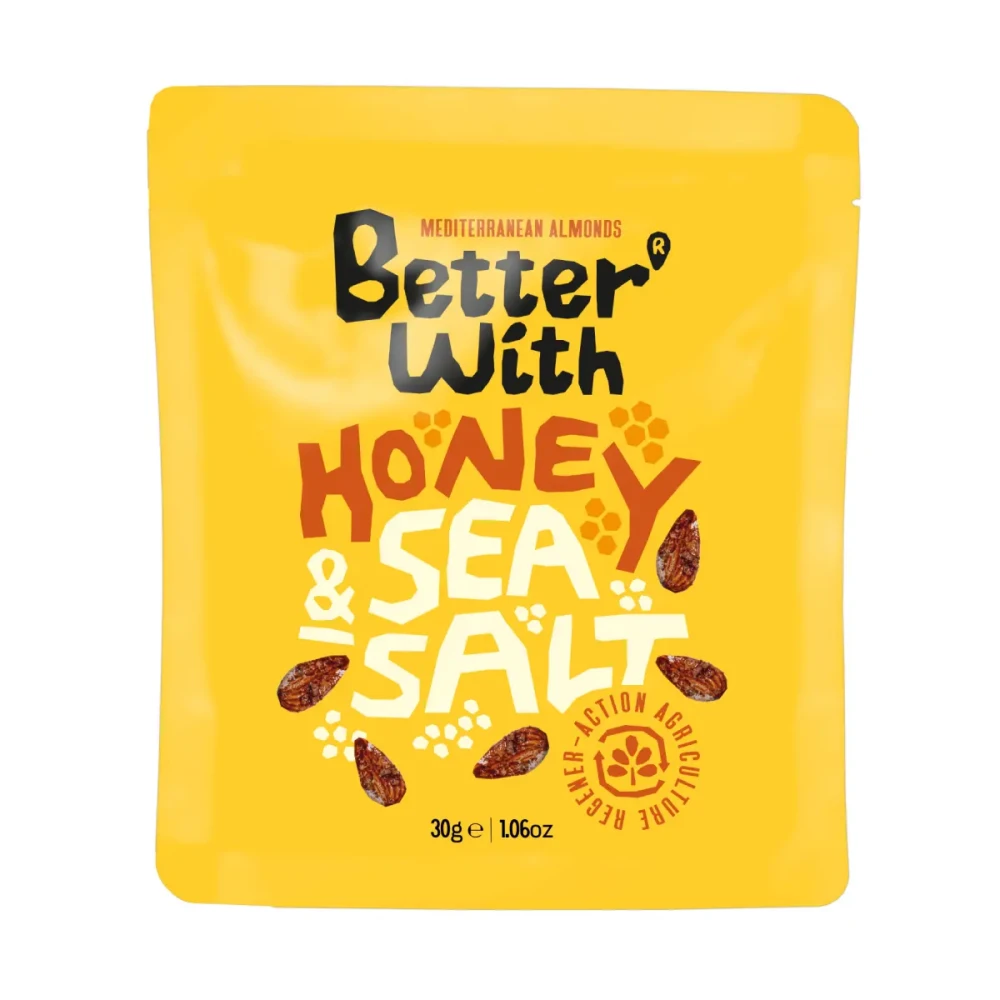 Migdolai su medumi ir jūros druska HONEY AND SEA SALT