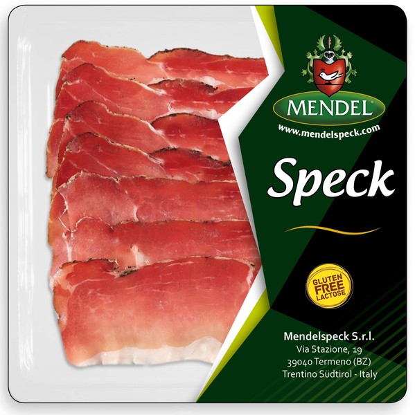 Dried pork ham MENDEL, lightly smoked, sliced, 100 g