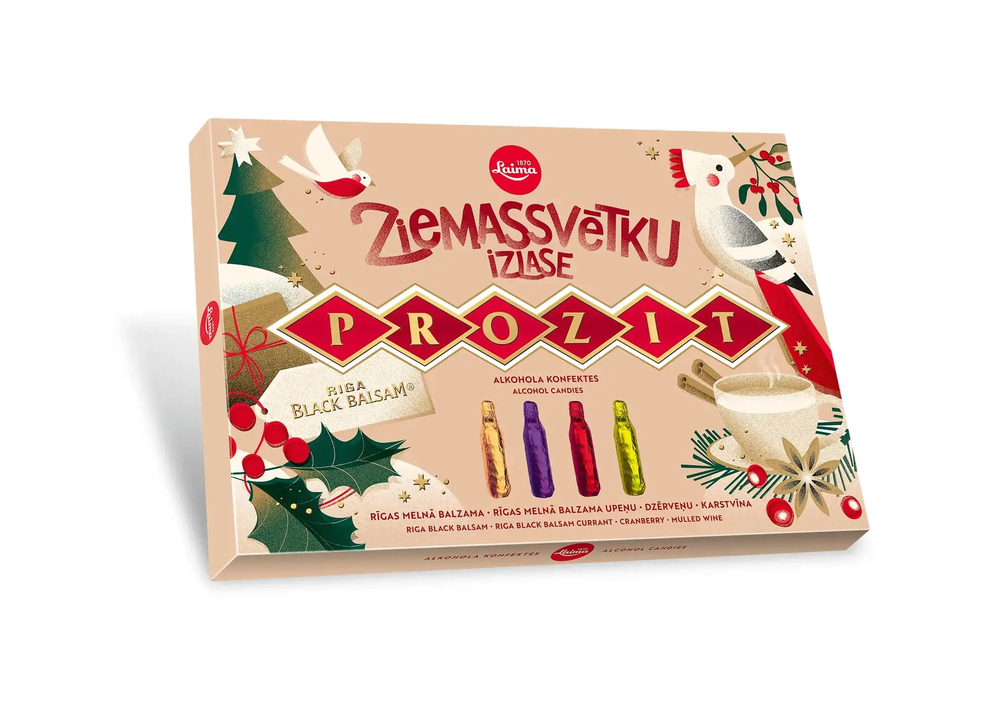 Candy set LAIMA, with various flavored liqueurs, 150 g