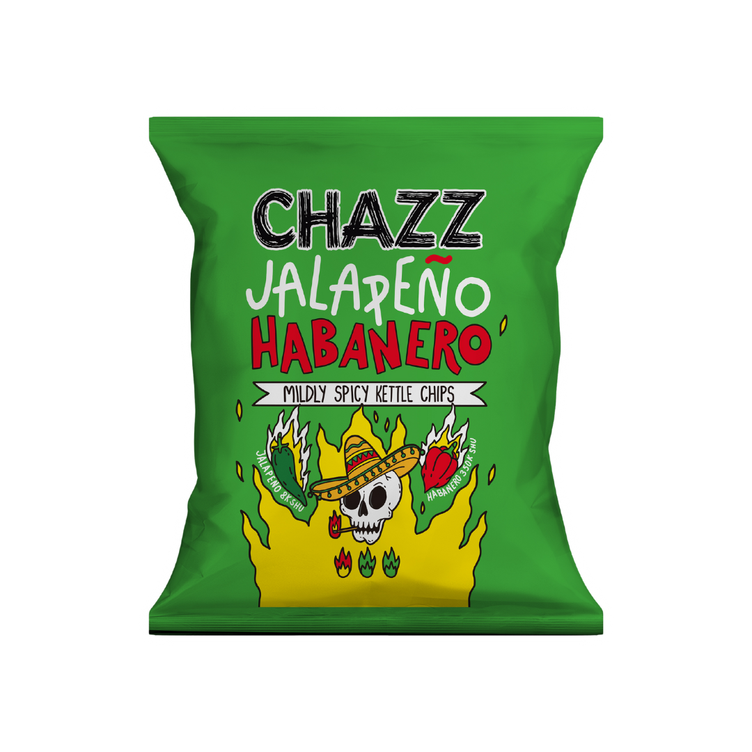 Bulvių traškučiai CHAZZ su Jalapeno habanero paprika, 50 g