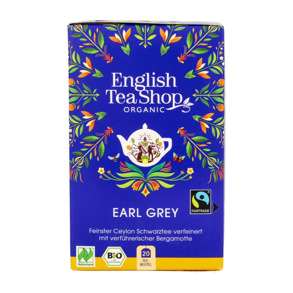 Organic BLACK TEA EARL GREY, 20 bags.