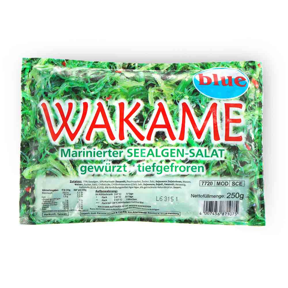 Frozen WAKAME seaweed salad with sesame seeds