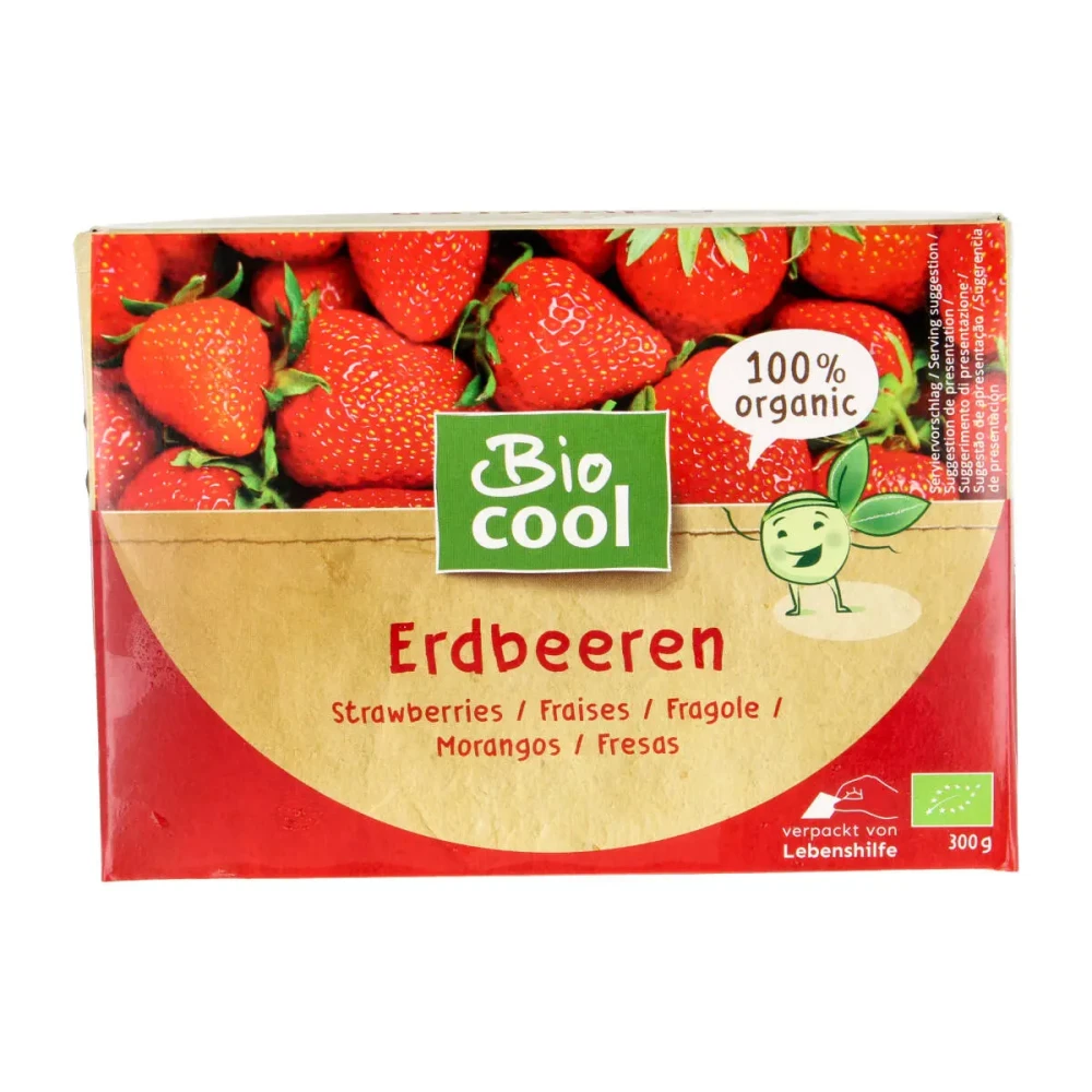 Braškės, šaldytos, ekologiškos