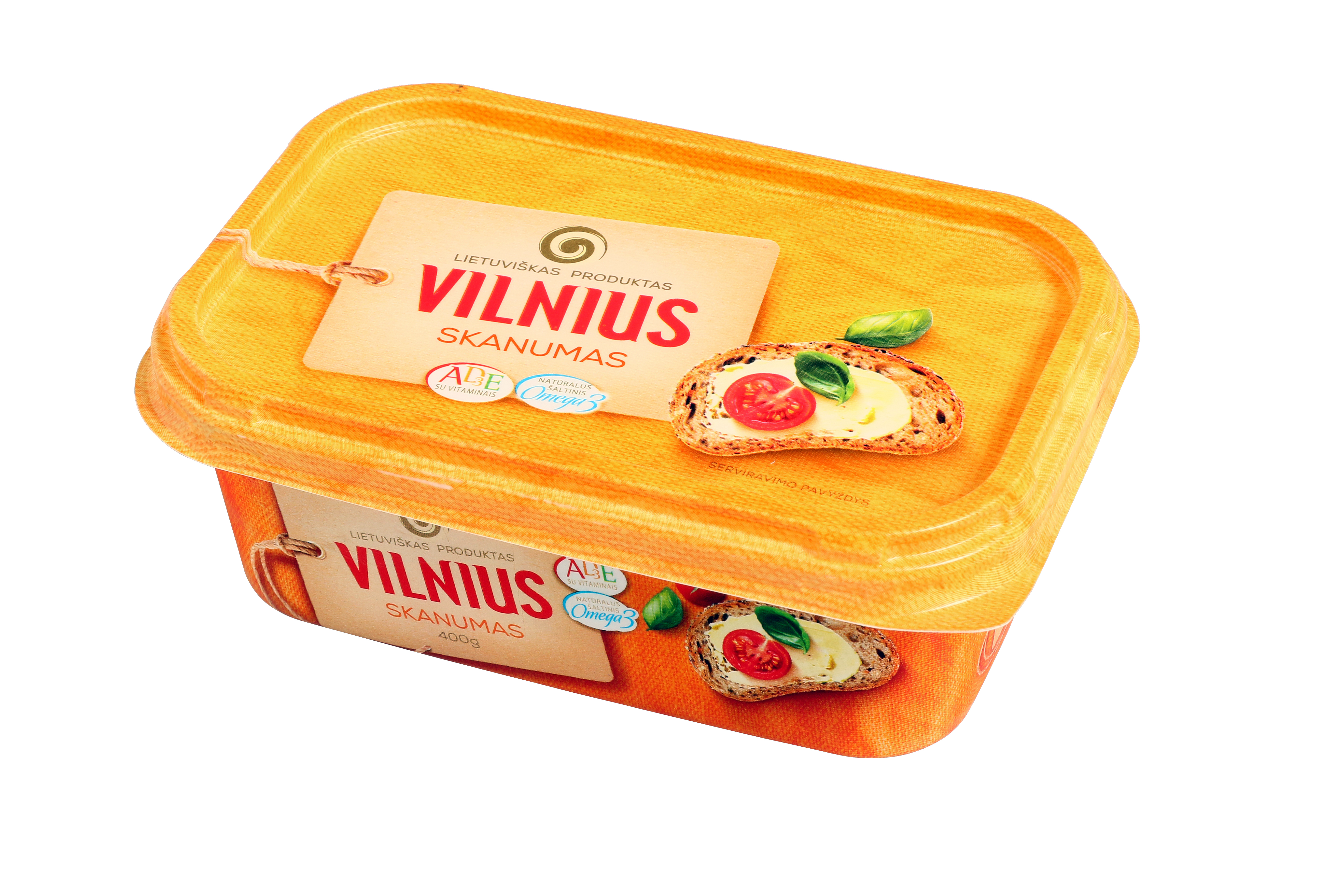 Sumažinto riebumo margarinas VILNIUS Skanumas, 400 g