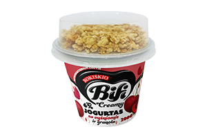 Jogurtas su vyšniomis ir granola BIFI CREAMY 6% 200g