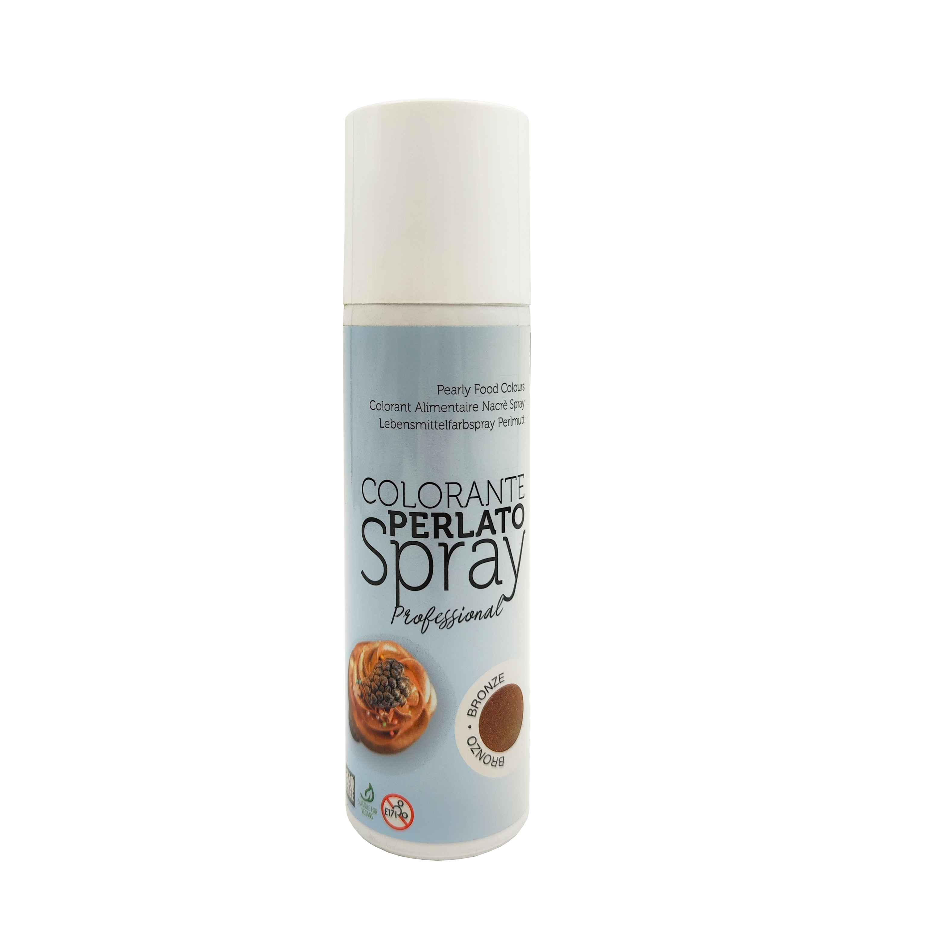 Maistiniai purškiami dažai PEARLY BRONZE azo free, 250 ml