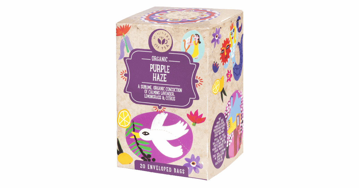 Organic tea with lemon balm and lavender "Purple Haze"